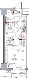 クレヴィスタ亀戸2 1Kの間取図画像