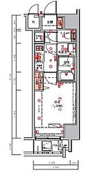 ハーモニーレジデンス錦糸町#002 1Kの間取図画像