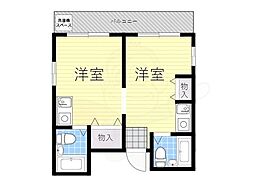 富士グランドビル 2Kの間取図画像