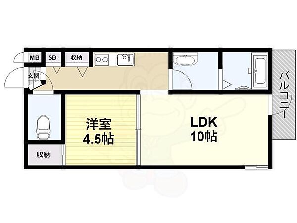 リエゾンコート大今里 ｜大阪府大阪市東成区大今里４丁目(賃貸マンション1DK・4階・32.21㎡)の写真 その2