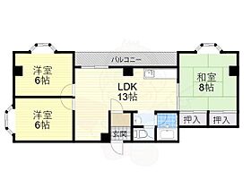 大阪府大阪市生野区小路１丁目11番16号（賃貸マンション3LDK・6階・62.88㎡） その2