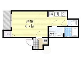 大阪府大阪市東成区中本５丁目（賃貸アパート1R・1階・21.47㎡） その2