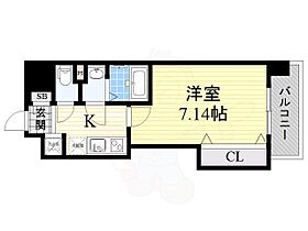 Luxe布施駅前  ｜ 大阪府東大阪市足代新町17番16号（賃貸マンション1K・8階・24.54㎡） その2