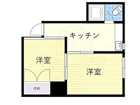 大阪府大阪市天王寺区石ケ辻町（賃貸マンション2K・4階・28.00㎡） その2