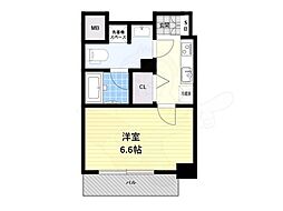 JR大阪環状線 森ノ宮駅 徒歩9分の賃貸マンション 7階1Kの間取り