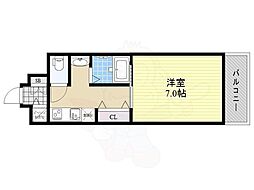 Osaka Metro長堀鶴見緑地線 玉造駅 徒歩9分の賃貸マンション 5階1Kの間取り