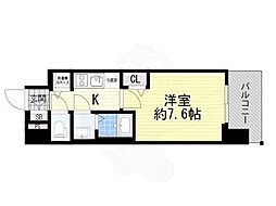 Osaka Metro長堀鶴見緑地線 松屋町駅 徒歩2分の賃貸マンション 6階1Kの間取り