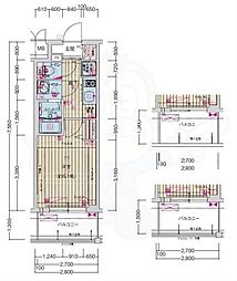 プレサンス高津公園ディオ 1Kの間取図画像