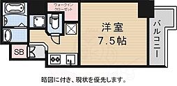 S-RESIDENCE谷町五丁目 1Kの間取図画像