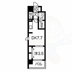 ファステート大阪ベースシティ 1DKの間取図画像