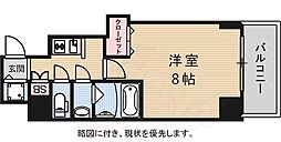 S-RESIDENCE谷町五丁目 1Kの間取図画像