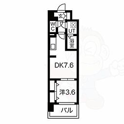 ファステート大阪ベースシティ 1DKの間取図画像