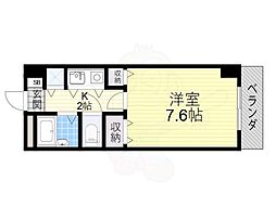 サンモール 1Kの間取図画像