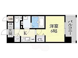 セイワパレス玉造駅前 1Kの間取図画像