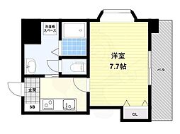 永久 1Kの間取図画像