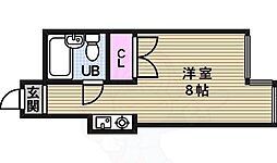 フォルツァ舟橋 ワンルームの間取図画像
