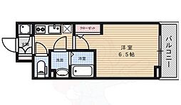 エスプレイス大阪城サウス 1Kの間取図画像