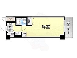 ライオンズマンション今里第2 ワンルームの間取図画像