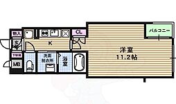 アメニティ心斎橋イースト 1Kの間取図画像