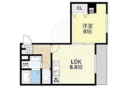 プレアデス玉造東 1LDKの間取図画像