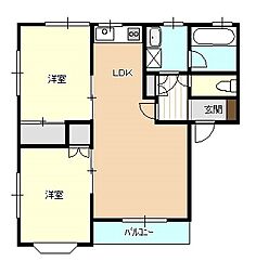 間取図画像 2LDK