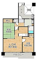 グレーシィ須磨アルテピア2番街 2LDKの間取図画像