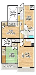 ホーユウパレス神戸塩屋 3LDKの間取図画像
