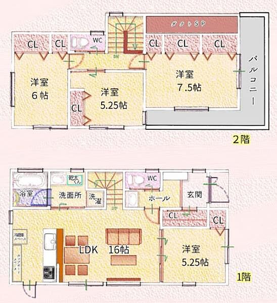 間取りを拡大表示