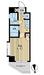 東急田園都市線 池尻大橋駅 徒歩2分の賃貸マンション 3階1Kの間取り