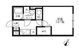 京王線 笹塚駅 徒歩9分の賃貸マンション 4階1Kの間取り