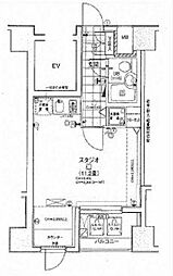 京王線 笹塚駅 徒歩4分の賃貸マンション 14階ワンルームの間取り