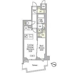AIFLAT明大前 1LDKの間取図画像