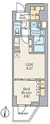 Alivis笹塚 1LDKの間取図画像