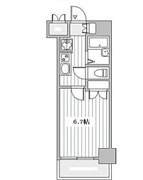 スカイコート笹塚駅前 1Kの間取図画像