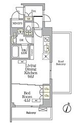 AIFLAT明大前 1LDKの間取図画像