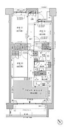 パークホームズ代々木西原 3LDKの間取図画像
