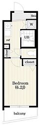 CYNTHIA三軒茶屋太子堂 1Kの間取図画像