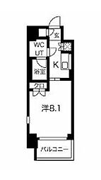 SPATIESolide三軒茶屋 1Kの間取図画像
