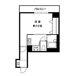 東急田園都市線 三軒茶屋駅 徒歩7分の賃貸マンション 3階1Kの間取り