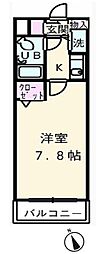 東急世田谷線 三軒茶屋駅 徒歩10分の賃貸マンション 1階1Kの間取り