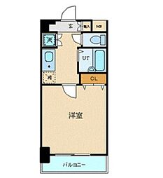京急本線 京急蒲田駅 徒歩2分の賃貸マンション 8階1Kの間取り