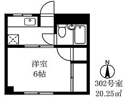 東急田園都市線 三軒茶屋駅 徒歩10分の賃貸アパート 2階1Kの間取り