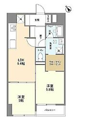 京急本線 雑色駅 徒歩7分の賃貸マンション 3階2LDKの間取り