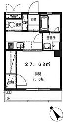 小田急小田原線 下北沢駅 徒歩11分の賃貸マンション 1階1Kの間取り