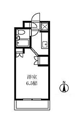 東急世田谷線 三軒茶屋駅 徒歩8分の賃貸マンション 2階ワンルームの間取り