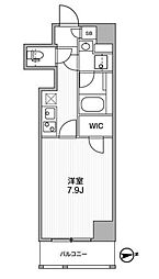 京王井の頭線 新代田駅 徒歩5分の賃貸マンション 7階1Kの間取り