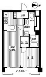 東急田園都市線 三軒茶屋駅 徒歩13分の賃貸マンション 5階1LDKの間取り