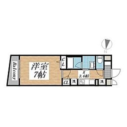 世田谷区下馬6丁目マンション 1Kの間取図画像