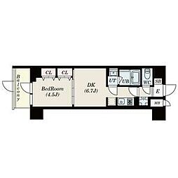 S-RESIDENCE駒沢大学駅前 1DKの間取図画像