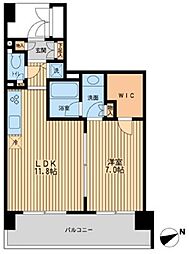 HF若林公園レジデンス 1LDKの間取図画像